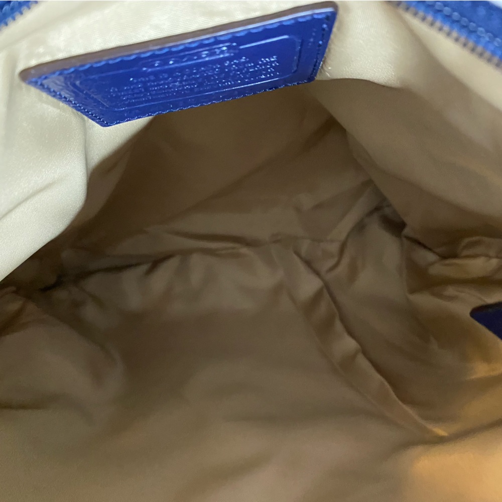 EUC Coach Blue Signature Logo Crossbody - Picture 6 of 12